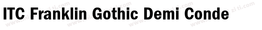 ITC Franklin Gothic Demi Condensed字体转换